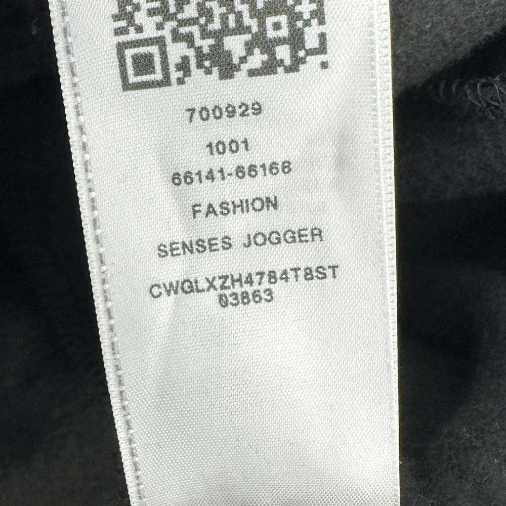 True Religion Fashion Senses Jogger Mens XXL Jet Black Solid Relaxed Fit New